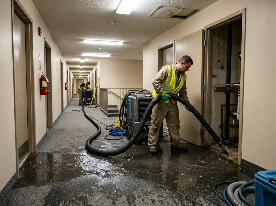multi-unit-apartment-hallway-f-005 — frequently asked questions, Emergency Burst Pipe Water Extraction & Removal in New Smyr…